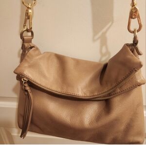 Soft Tan Leather Shoulder Bag by Margot